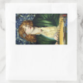 De Blauwe Bower (Dante Gabriel Rossetti) Rechthoekige Sticker (Tas)