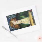 De Blauwe Bower (Dante Gabriel Rossetti) Rechthoekige Sticker (Envelop)