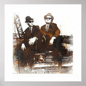 DE BLAUWE BROTHERS POSTER (Voorkant)