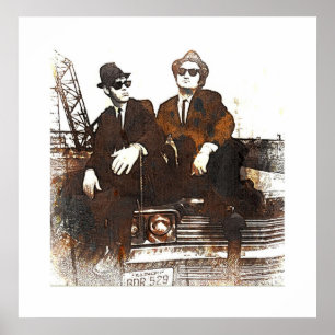 DE BLAUWE BROTHERS POSTER