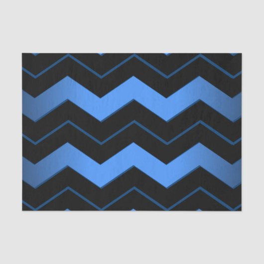 De Blauwe Chevron van het kobalt Tissuepapier (Voorkant)