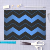 De Blauwe Chevron van het kobalt Tissuepapier (Craft)