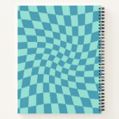 De Blauwe Controles van de Pastel van de terugtoch Notitieboek (Achterkant)