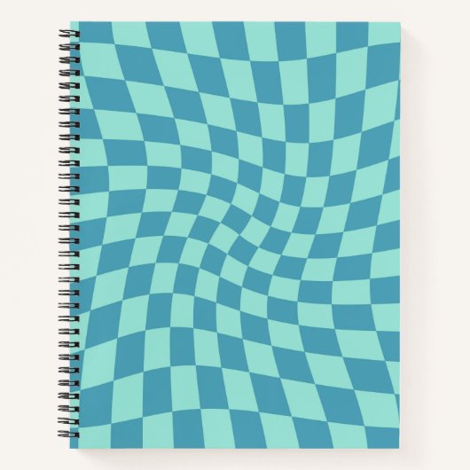 De Blauwe Controles van de Pastel van de terugtoch Notitieboek (Voorkant)