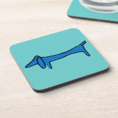 De Blauwe Dachtelhond Onderzetter (Linkerzijde)