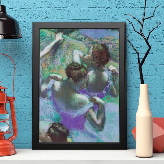 De Blauwe Danser van Edgar Degas Poster