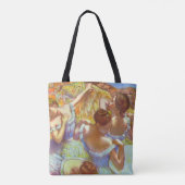 De Blauwe Danseressen door Edgar Degas Tote Bag (Achterkant)