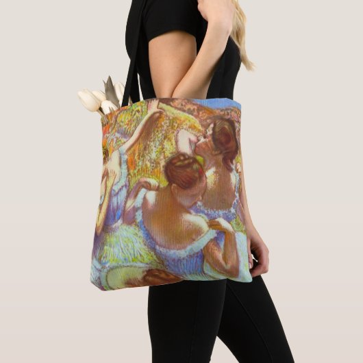 De Blauwe Danseressen door Edgar Degas Tote Bag (Dichtbij)