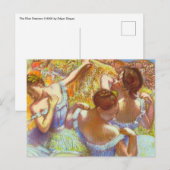 De Blauwe Danseressen van Edgar Degas Briefkaart (Voorkant / Achterkant)
