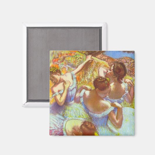 De Blauwe Danseressen van Edgar Degas Magneet (Voorkant / Achterkant)