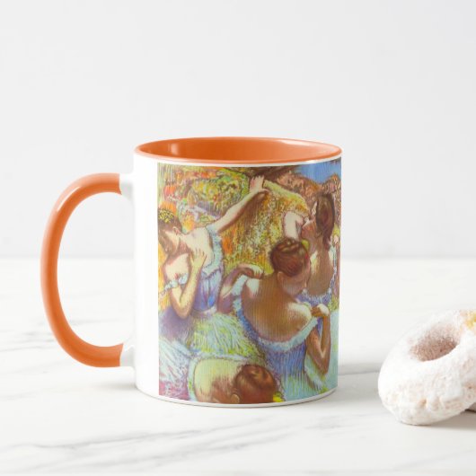 De Blauwe Danseressen van Edgar Degas Mok (Met donut)