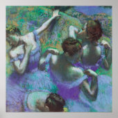 De Blauwe Danseressen van Edgar Degas Poster (Voorkant)