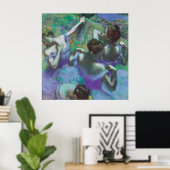 De Blauwe Danseressen van Edgar Degas Poster (Thuiskantoor)