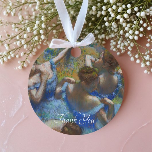 De blauwe dansers, Degas Art Bedankjes Labels