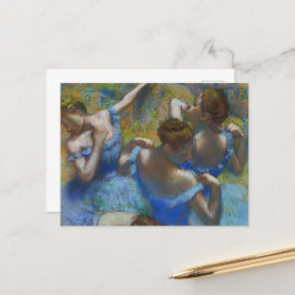 De blauwe dansers, Degas Art Briefkaart