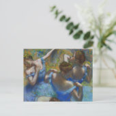 De blauwe dansers, Degas Art Briefkaart (Staand voorkant)