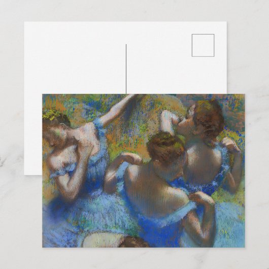 De blauwe dansers, Degas Art Briefkaart (Voorkant / Achterkant)