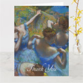 De blauwe dansers, Degas Art Kaart (Gele Bloem)