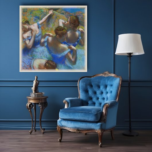 De blauwe dansers, Degas Art Poster