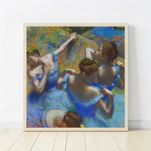 De blauwe dansers, Degas Art Poster