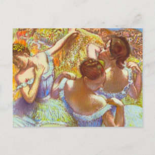 De blauwe dansers van Edgar Degas Briefkaart