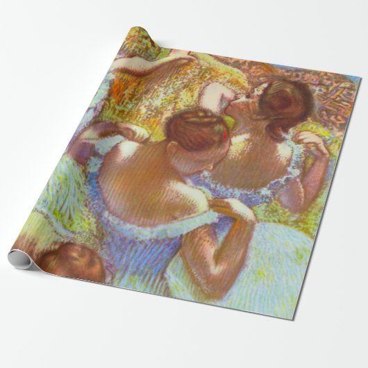 De blauwe dansers van Edgar Degas Cadeaupapier (Uitgerold)