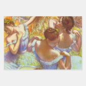 De blauwe dansers van Edgar Degas Inpakpapier Vel (Voorkant)