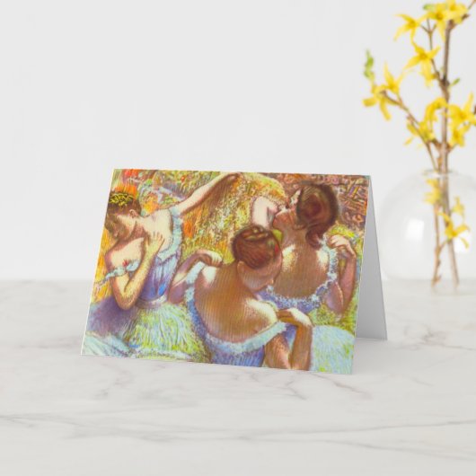 De blauwe dansers van Edgar Degas Kaart (Gele Bloem)