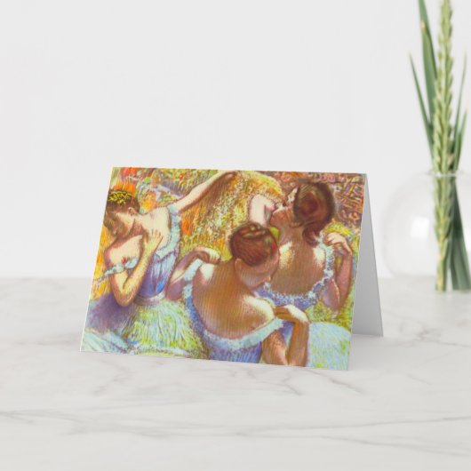 De blauwe dansers van Edgar Degas Kaart (Voorkant)