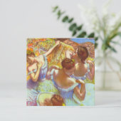 De blauwe dansers van Edgar Degas Kaart (Staand voorkant)