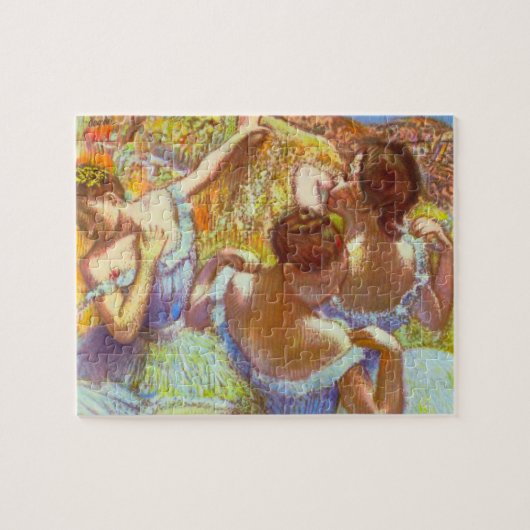De blauwe dansers van Edgar Degas Legpuzzel (Horizontaal)