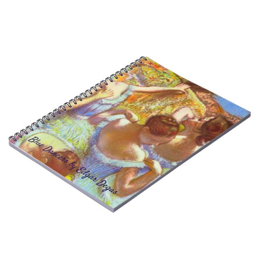 De blauwe dansers van Edgar Degas Notitieboek (Linkerzijde)