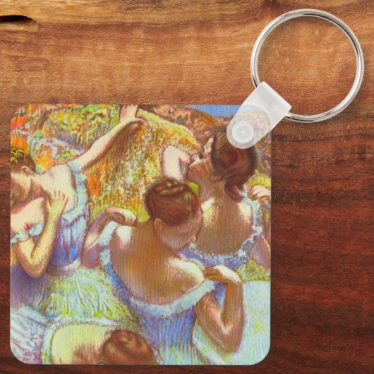 De blauwe dansers van Edgar Degas Sleutelhanger (Achterkant)