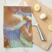 De blauwe dansers van Edgar Degas Theedoek (Quarter Fold)