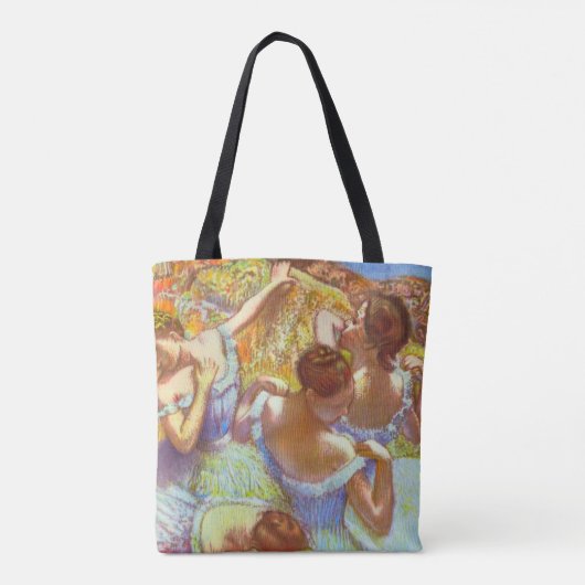 De blauwe dansers van Edgar Degas Tote Bag (Achterkant)
