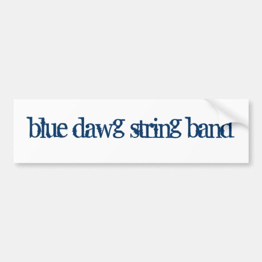 DE BLAUWE DAWG STRAND BAND Bumpersticker (Voorkant)