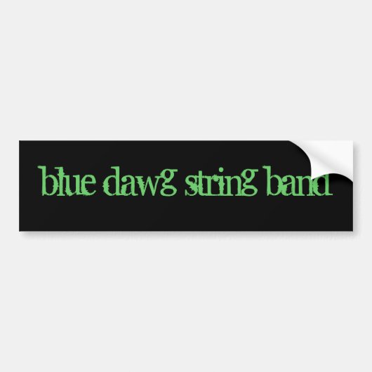 DE BLAUWE DAWG STRAND BAND Bumpersticker (Voorkant)