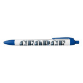 De blauwe dimensie van George Inkt Pen (Bovenkant)