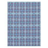 De blauwe Doek van Mandala PatternTable Tafelkleed (Voorkant)