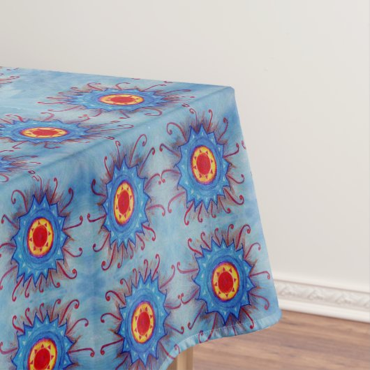 De blauwe Doek van Mandala PatternTable Tafelkleed (Voorbeeld)