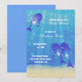 De blauwe dolfijn kaart (Voorkant / Achterkant)