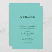 De blauwe doos kaart (Voorkant / Achterkant)