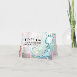 *~* de blauwe Douche van de Jongen van het Baby Bedankkaart