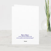 DE BLAUWE DOUCHES VAN DE PARAPLU VAN LIEFDE DOOR KAART (Achterkant)