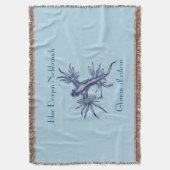 De blauwe draak Nudibranch van Chrissy Wild Deken (Voorkant Verticaal)