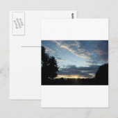 De blauwe Dromen van de Zonsondergang Briefkaart (Voorkant / Achterkant)