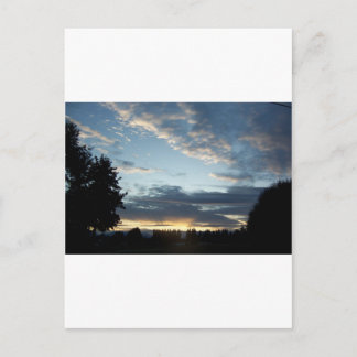 De blauwe Dromen van de Zonsondergang Briefkaart