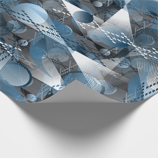 De blauwe en de grijze. Onttrekking. Cadeaupapier (Hoek)