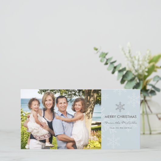 De blauwe en Grijze Kaart van de Vakantie van de (Staand voorkant)