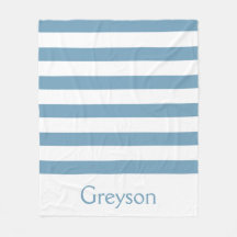 De Blauwe en Witte Gepersonaliseerde Strepen van